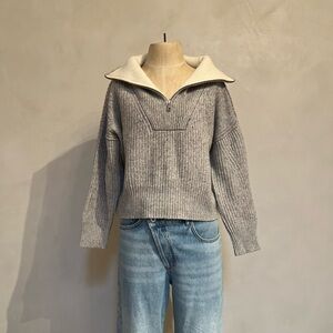 Banana Republic Gray Cowl Neck Sweater